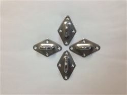 Padeye Set (for Quadrilaterals) - Stainless Steel