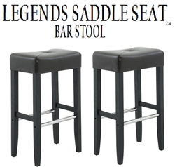 Legends Modern 30" Saddle Seat Bar Stools (Set of 2)
