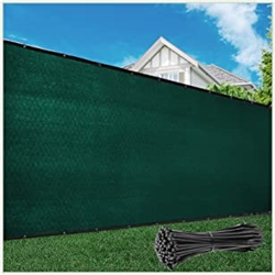 Fence Screen Privacy Screen 5' x 25' - Commercial Grade 170 GSM - Heavy Duty - Cable Zip Ties Included